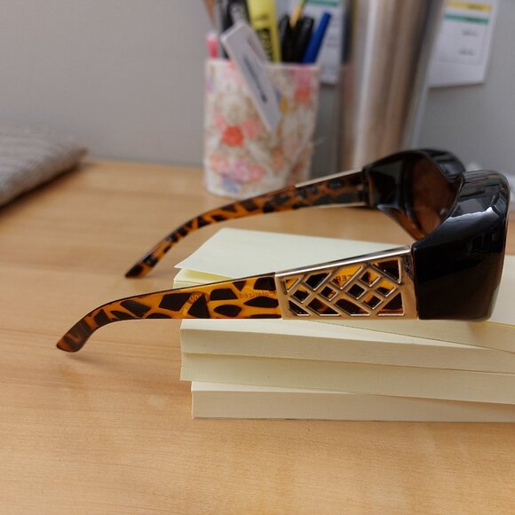 Foster Grant Dioptics Solar Shield Oval POLARIZED Sunglasses SS FO-012 SR 1023 - Picture 5 of 9